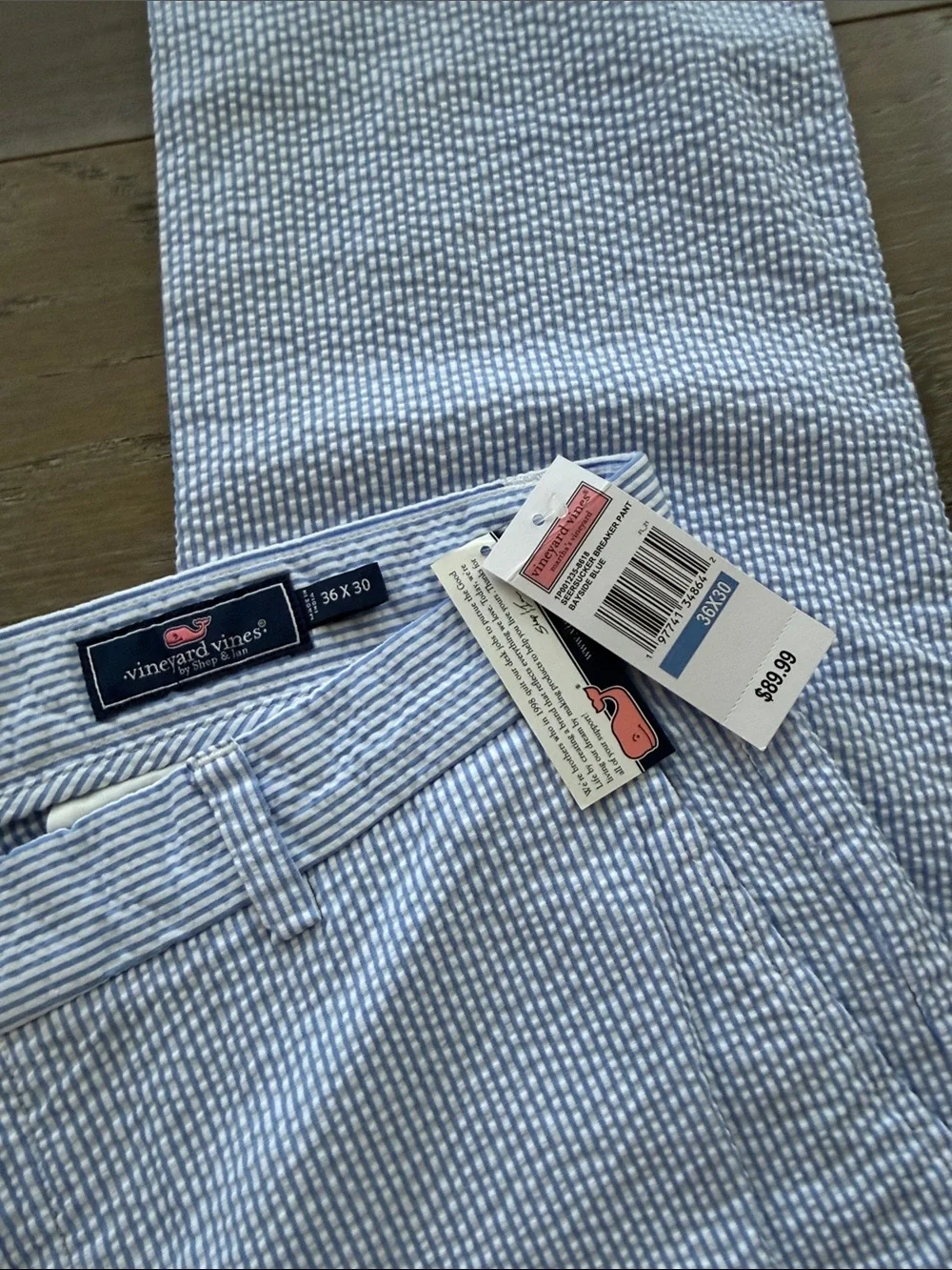 Vineyard Vines Light Blue Seersucker Chinos